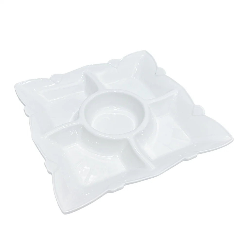 Bandeja De Cerámica C/Divisiones Home Elegance